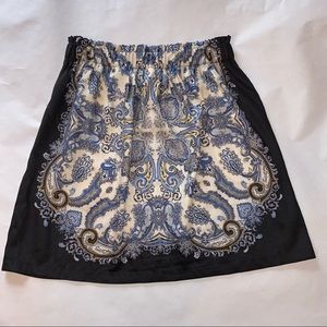 H&M NWT silky print skirt with pockets and stretch waist